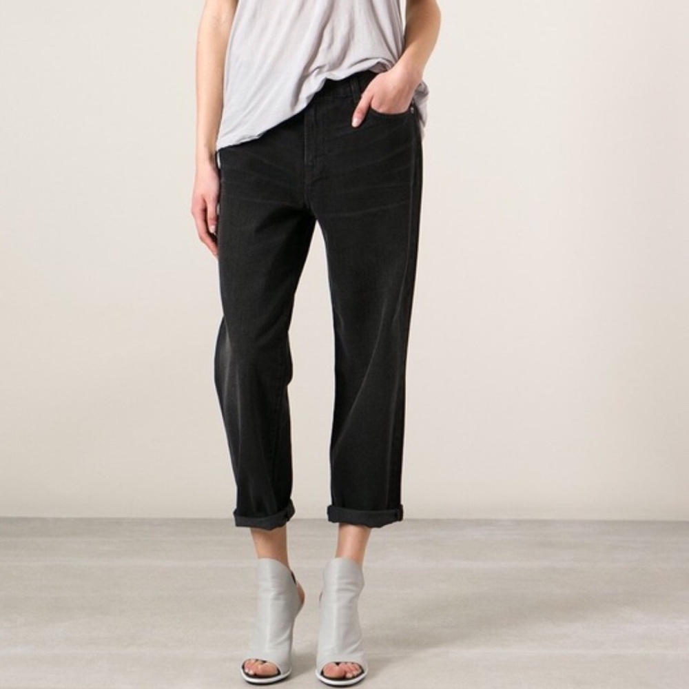 J brand Ace Mid-rise Cropped Boyfriend Jeans